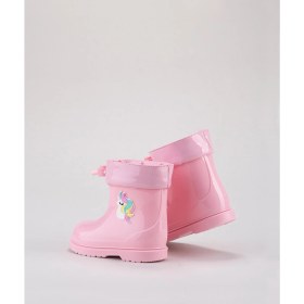 Resim Igor Bimbi Unicornio W10253 Pembe Yağmur Çizmesi Kauçuk Su Geçirmez Özellikli Kız Çocuk Ayakkabısı 