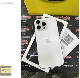 Resim Apple iPhone 16 Pro Max İkinci El TR | 512 GB | Beyaz 