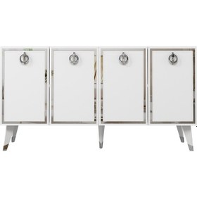 Resim 8215-32dd Kb150 Konsol, Tv Ünitesi Beyaz-gümüş Beyaz-gümüş 