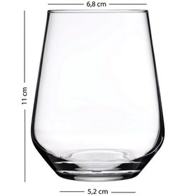 Resim Rakle New Iconic 4'lü Su Bardağı Seti Füme 425 Cc 