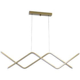 Resim Modavize Victoria Modern Tasarım Yatak Odası - Salon - Mutfak Yemek Masası Eskitme Renk Beyaz Led 2 Li Avize 