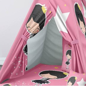 Resim instababyrooms Çocuk Oyun Çadırı Prenses kız karakteri Dijital Baskılı 