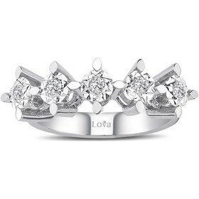 Resim Lova 1,50 Karat Efektli Pırlanta Beştaş Yüzük - 1070106 