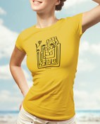 Resim Güller Dolusu Kadehler Viskili Kadın Tişört 