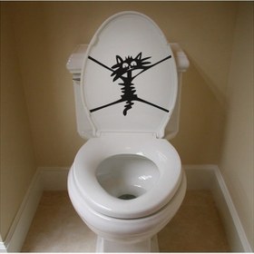 Resim Wc Klozet için Kedi Sticker Yapıştırma Model4 