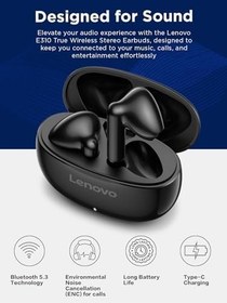 Resim Lenovo E310 True Wireless Stereo Kulaklık Siyah 