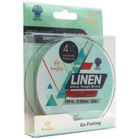 Resim Dft Bojin 4x Linen 150mt Yeşil İp Misina 0.18mm 