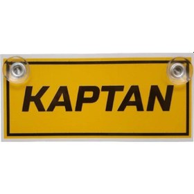 Resim Sarı Dekor Plaka Kaptan 