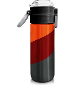 Resim Coral High Kids Turuncu Bordo Desenli Pipetli Ve Direkt İçim Çelik Termos 500 Ml 31892 Turuncu - Mavi 