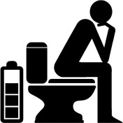 Resim Wc Sticker 10 x 7 cm 