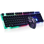 Resim Isweep Polygold Işıklı Kablolu Oyuncu Klavye Ve Mouse Seti Gaming Set Pg 80 