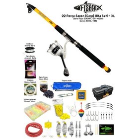 Resim Fishack 22 Parça Sazan Carp Olta Seti Xl - 3.60mt / 100gr 
