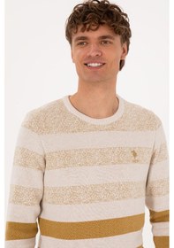 Resim U.S. Polo Assn. Erkek Regular Fit Bisiklet Yaka Hardal Kazak 50307872-VR151 