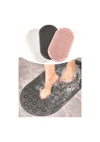 Resim Dln Shop 2 Adet Masajlı Silikon Banyo Paspası Vantuzlu Banyo Ve Duş Kaydırmazı Gri Renk V-142 gri 