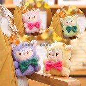 Resim Silver1 Iyi Şanslar Bebek Sevimli Karikatür Peluş Bebek Çanta Kolye Kız Öğrenci Bebek Asılı Anahtar (Yurt Dışından) 