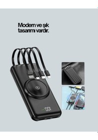 Resim 22.5w Hızlı + 15w Kablosuz Şarj Akıllı Powerbank İle Her An Enerji renkli 