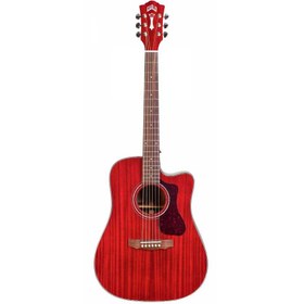 Resim Guild D-120CE CHR Elektro Akustik Gitar (Cherry Red) 
