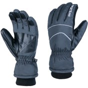 Resim Geeksen Kışın Sıcak Ve Kuru Tutan Su Geçirmez Kayak Eldiveni - Dokunmatik Ekran Uyumlu Gri 