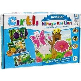 Resim Cırtlı Hikaye Kartları Renkler 