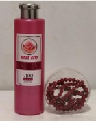 Resim RoseCity Doğal Gülsuyu 380ml Gri Kapak Alana RoseCity Gül Kokulu 99lü Kırmızı Namaz Tesbih Hediye 