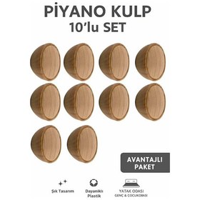 Resim Piyano Düğme 10 Adet Mobilya Yatak Odası Mutfak Dolabı Çekmece Tv Ünitesi Kulpu Mobilya 