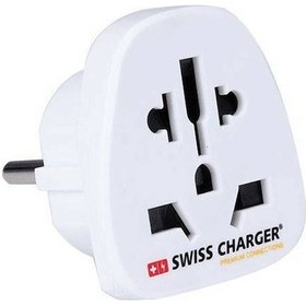 Resim Swıss Charger Scp-20061 Universal Seyahat Adaptörü Beyaz 