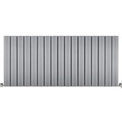 Resim 600 x 1355mm Yüksek Isı Kapasiteli Dekoratif Amber Yatay Aluminyum Gümüş Gri Radyatör 