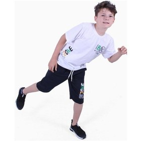 Resim Fyk Kids 3'lü Nuk Dg-zoone-vintage Yazı Detaylı Erkek Çocuk Yazlık Takım Çok Renkli 