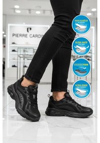 Resim Pierre Cardin Siyah Hafızalı Taban Fileli Hafif Kadın Spor Ayakkabı Pcı-11369 G 