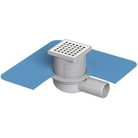 Resim Tekstil Membranlı Paslanmaz Yer Sifonu / Süzgeci 10*10 Q70 