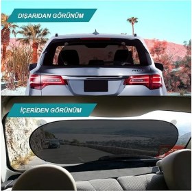 Resim Arka Cam Için Vantuzlu Güneşlik Perde Araba Oto Araç Perdesi 