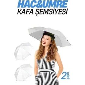Resim Hac Umre Kafa Şemsiyesi Güneş Koruma Şemsiyesi 2 Adet 716267 