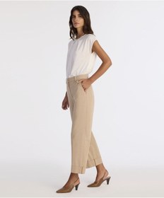 Resim Yargıcı Düz Yüksek Bel Pantolon 25kkpn3013x 017 Bej 