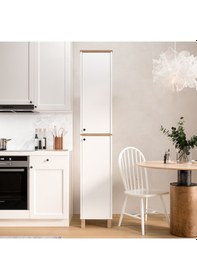 Resim Robin Home Alaska Çok Amaçlı Dolap Mutfak Kiler Banyo Dolabı 195cm Sepet-beyaz Beyaz 