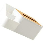 Resim Createtech Masa Organizatörü Doku Dispenser Kutusu Büyük Kapasiteli Taşınabilir Depolama Sahibi Yüz Doku Tv Uzak Gözlükler İçin 