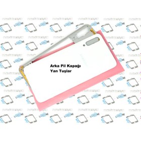 Resim Samsung Galaxy A70 A 705 kasa Arka Pil Kapağı Beyaz 