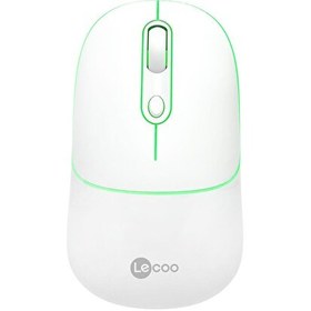Resim WS210 Dual Mod RGB Bluetooth Şarj Edilebilir Optik Beyaz Kablosuz Mouse 