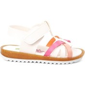 Resim Aspor Beyaz Fuşya Ortopedik Kız Çocuk Sandalet Çok Renkli 