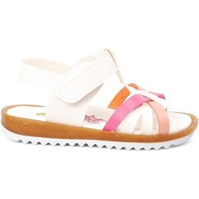 Resim Aspor Beyaz Fuşya Ortopedik Kız Çocuk Sandalet Çok Renkli 