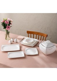 Resim Emsan Karmen Platin 60 Parça Yemek Takımı Platin 