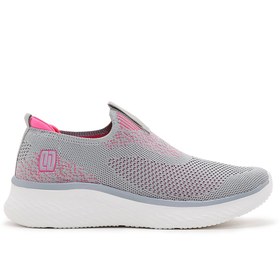 Resim Kadın Gri Kalın Kumaş Sneaker 