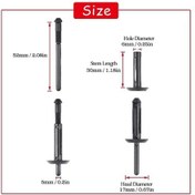 Resim Yunboo 200 Adet Siyah Plastik Araç Klipsi - Kaliteli, Dayanıklı - Kapı, Tampon, Panel Sabitleme İçin - Chrysler, Dodge, Jeep Uyumlu 