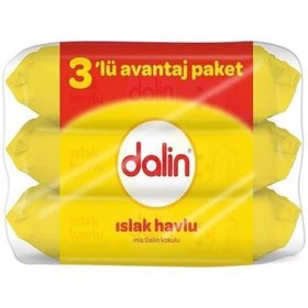 Resim Nessiworld Dalin Klasik Islak Havlu Mendil 3'Lü 168 Yaprak 