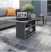 Resim Kenzlife orta salon sehpası boston gri 075*090*50 yemek masası 