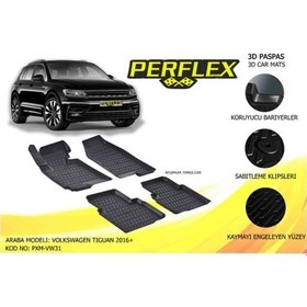 Resim Paspas 3D Havuzlu Volkswagen Tiguan 2016- (Siyah) 504642076 