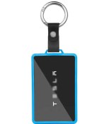 Resim Model Y İçin Kart Koruyucu Kılıf Mavi Renk - Anahtarlık - Kart Koruyucu 