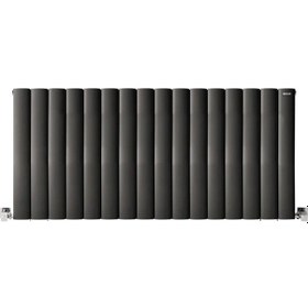 Resim 600mm x 1275mm Lilac Yüksek Isı Kapasiteli Dekoratif Yatay Alüminyum Antrasit Radyatör 