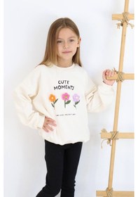 Resim Jolly Kids Kız Çocuk Beyaz Çiçek Nakışlı Takım Beyaz 