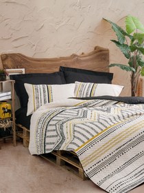 Resim Cotton Box Ethnic Çift Kişilik Complete Set Elvira Siyah 