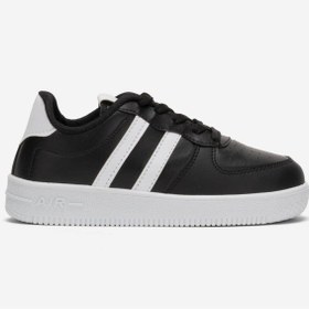Resim Liger Unisex Bağcıklı GünlükSpor Sneaker Ayakkabı SİYAH - BEYAZ 